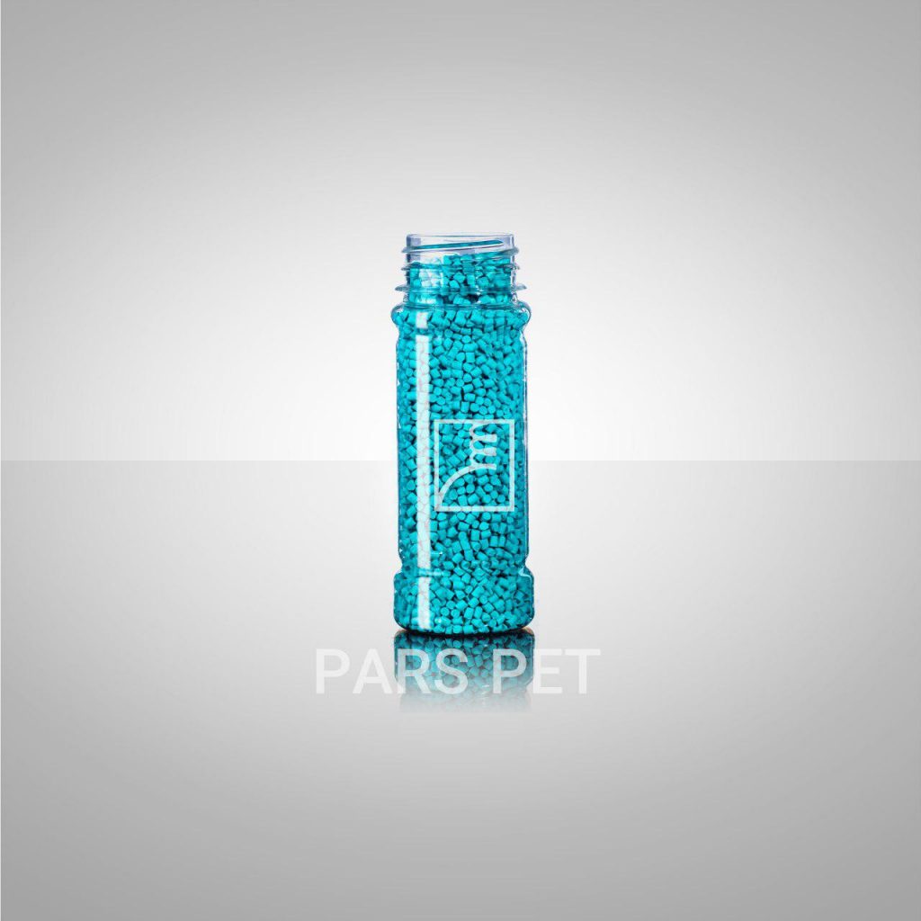 بطری ادویه پاش آبی دهانه دارد