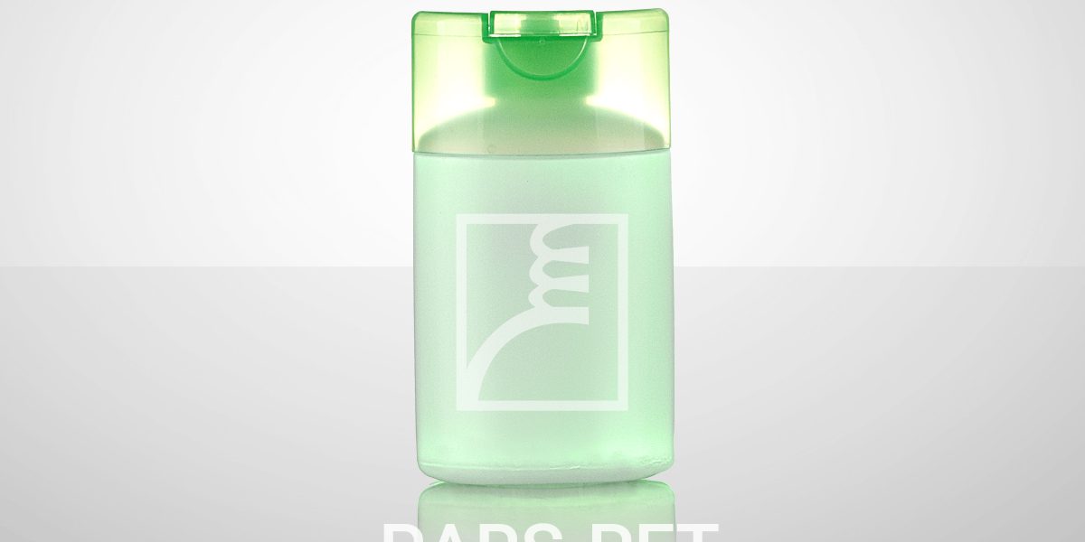 بطری شامپو 100 گرمی با درب استند ترنسپرنت